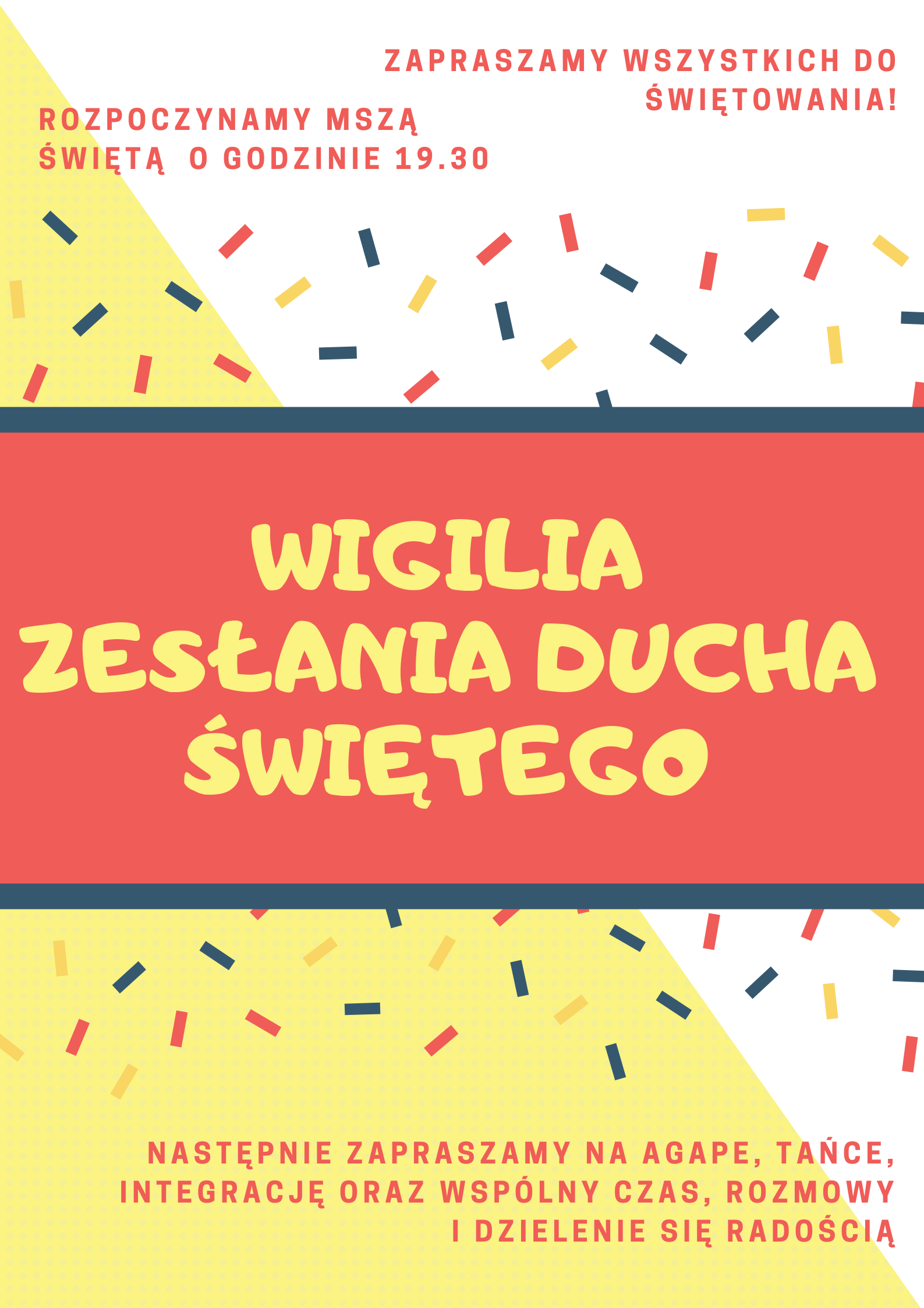 Wigilia Zesłania Ducha Świętego – Jan Chrzciciel Kutno